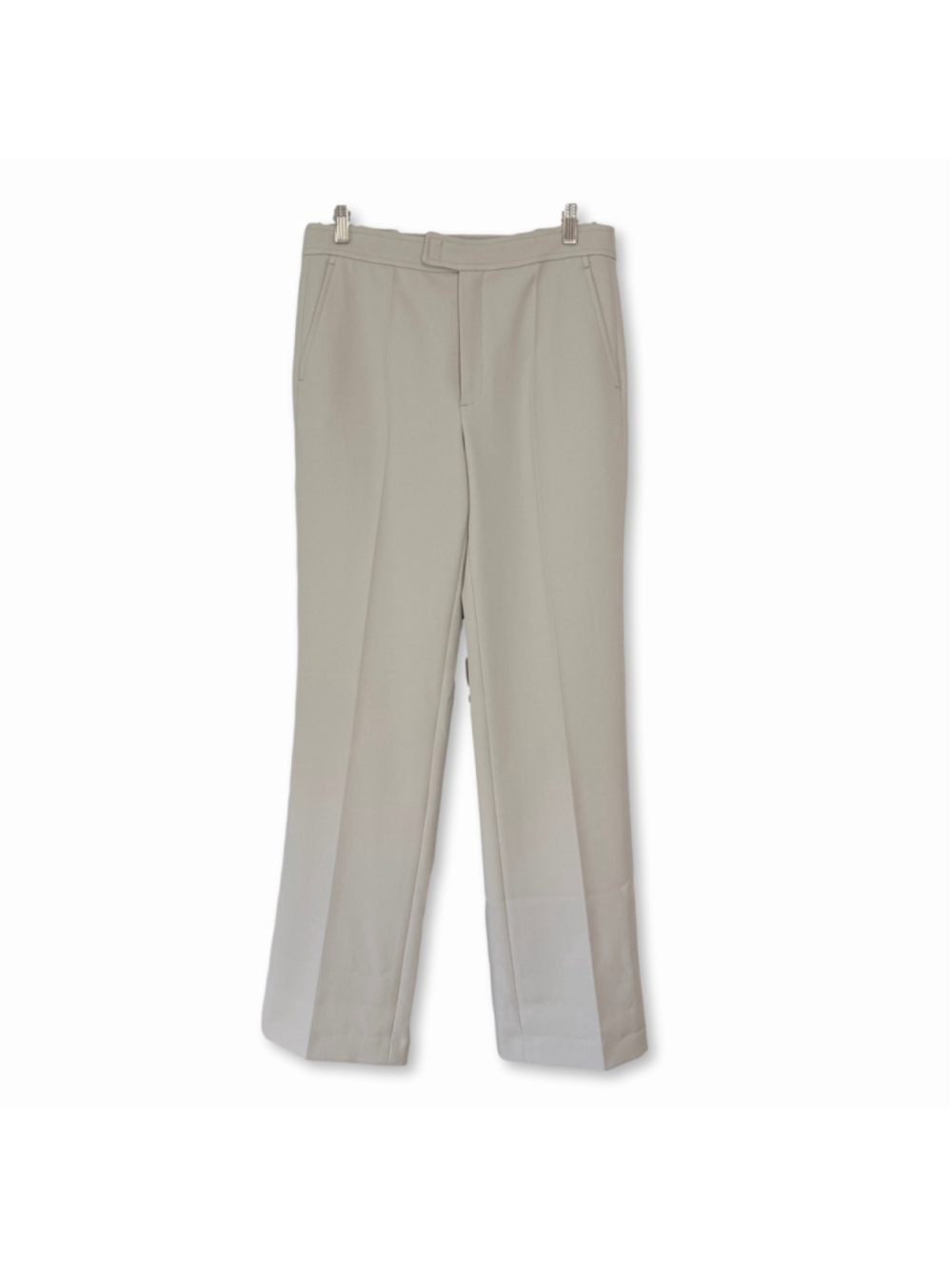 STEFANEL Light Gray Trouser Pants Women's Size 44 US 12 Office Minimalist